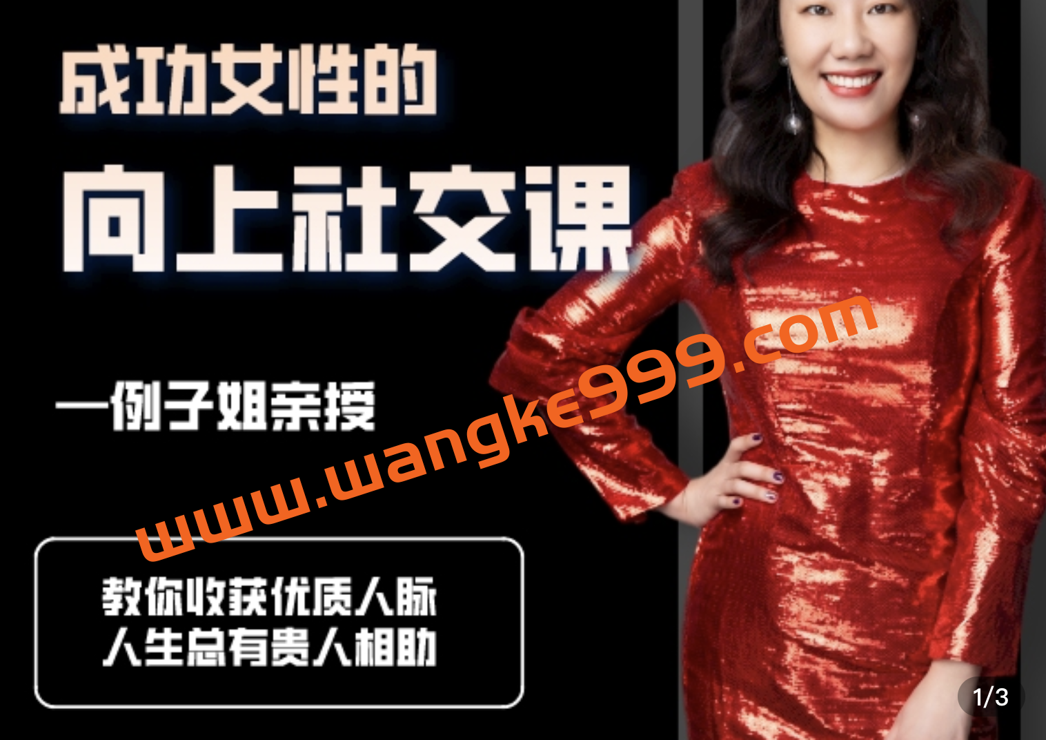 【众筹课】抖音同款-例子姐《成功女性的向上社交课》：教你收获优质人脉，人生总有贵人相助插图