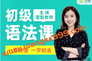 雪梨《初级英语语法课》