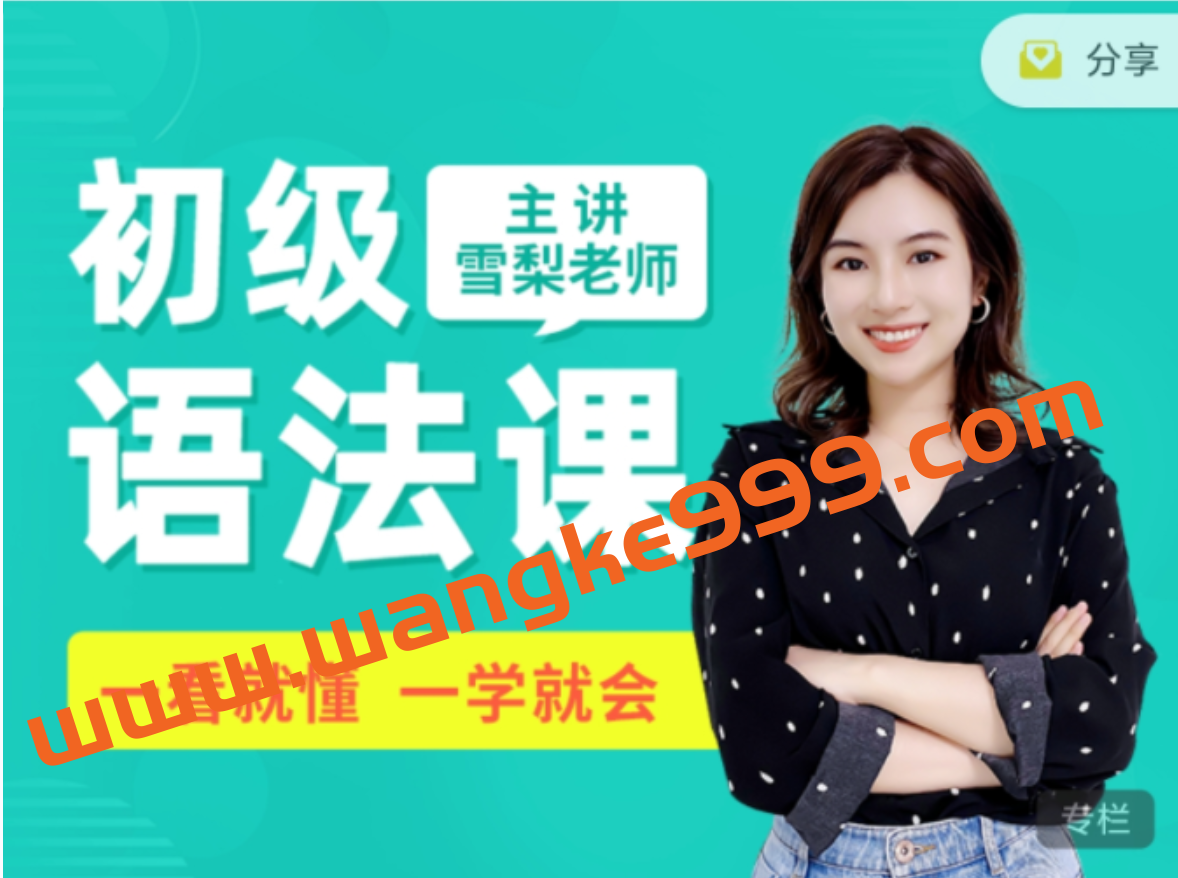 雪梨《初级英语语法课》插图