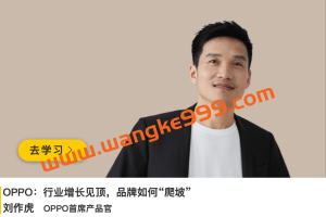 刘作虎《OPPO：行业增长见顶，品牌如何“爬坡”》