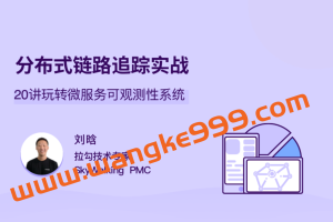 刘晗《分布式链路追踪实战》：20讲玩转微服务可观测性系统
