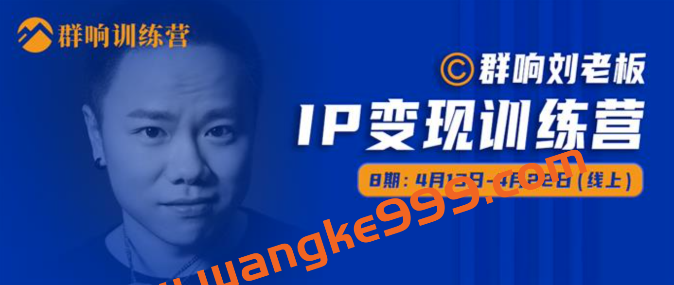 群响刘老板《IP变现训练营第八期》：体系化梳理做IP的所有业务环节和技能插图