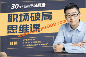 《叶楠：职场破局思维课》（完结）：30岁+也能逆风翻盘