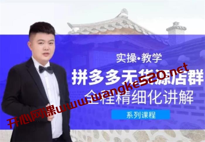 圣淘电商《拼多多无货源店群》：实操教学，全程精细化讲解插图