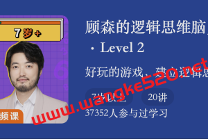 【二年级】顾森《北大学霸的数学培优课：顾森的逻辑思维脑力课》