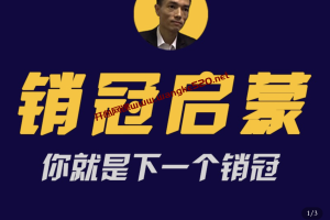 西风·西哥《销冠启蒙-从小白到销冠的秘密》