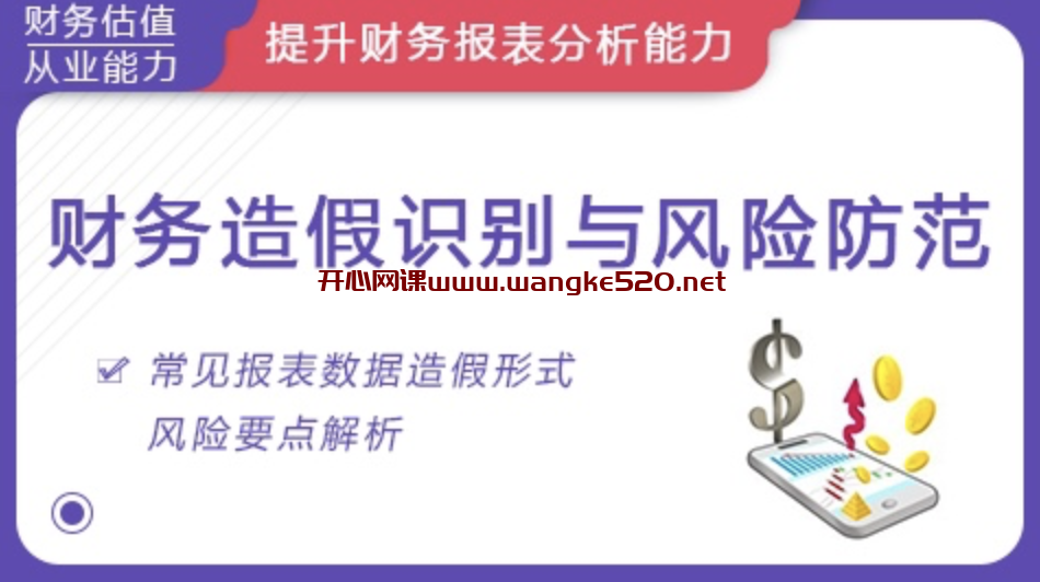 华尔街学堂《财务分析与报表造假实务专题课》:一门课学通财务分析,财务造假识别与风险防范插图 华尔街学堂《财务分析与报表造假实务专题课》:一门课学通财务分析,财务造假识别与风险防范插图