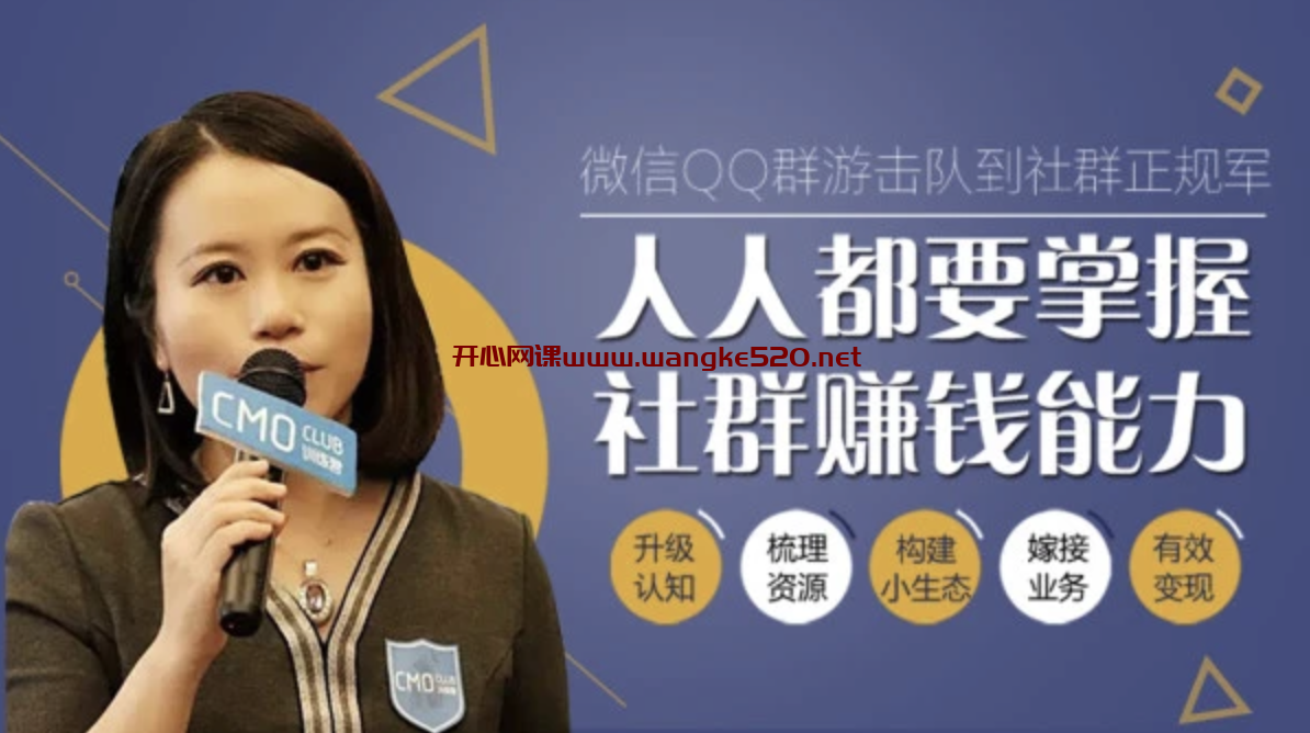 班丽婵《微信/QQ群从游击队到正规军， 人人都要掌握社群赚钱能力》插图