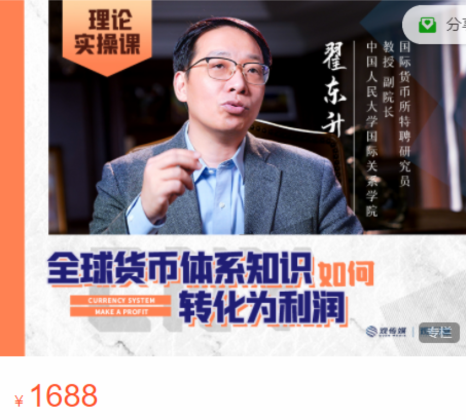 翟东升：人民币汇率与人民币国际化——全球货币体系知识如何转化为利润插图