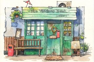 【插画学习】难得一见的淡彩风景教程