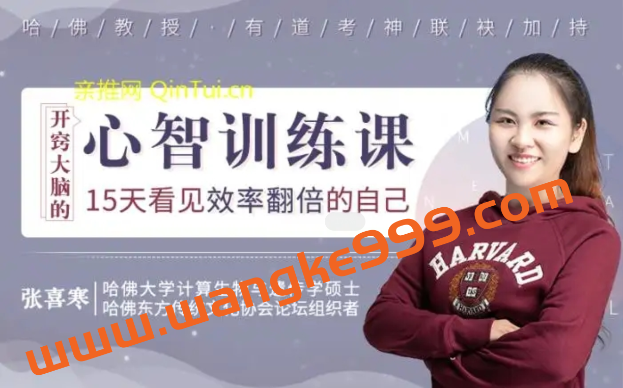 哈佛教授张喜寒《心智训练课》15天看见效率翻倍的自己插图