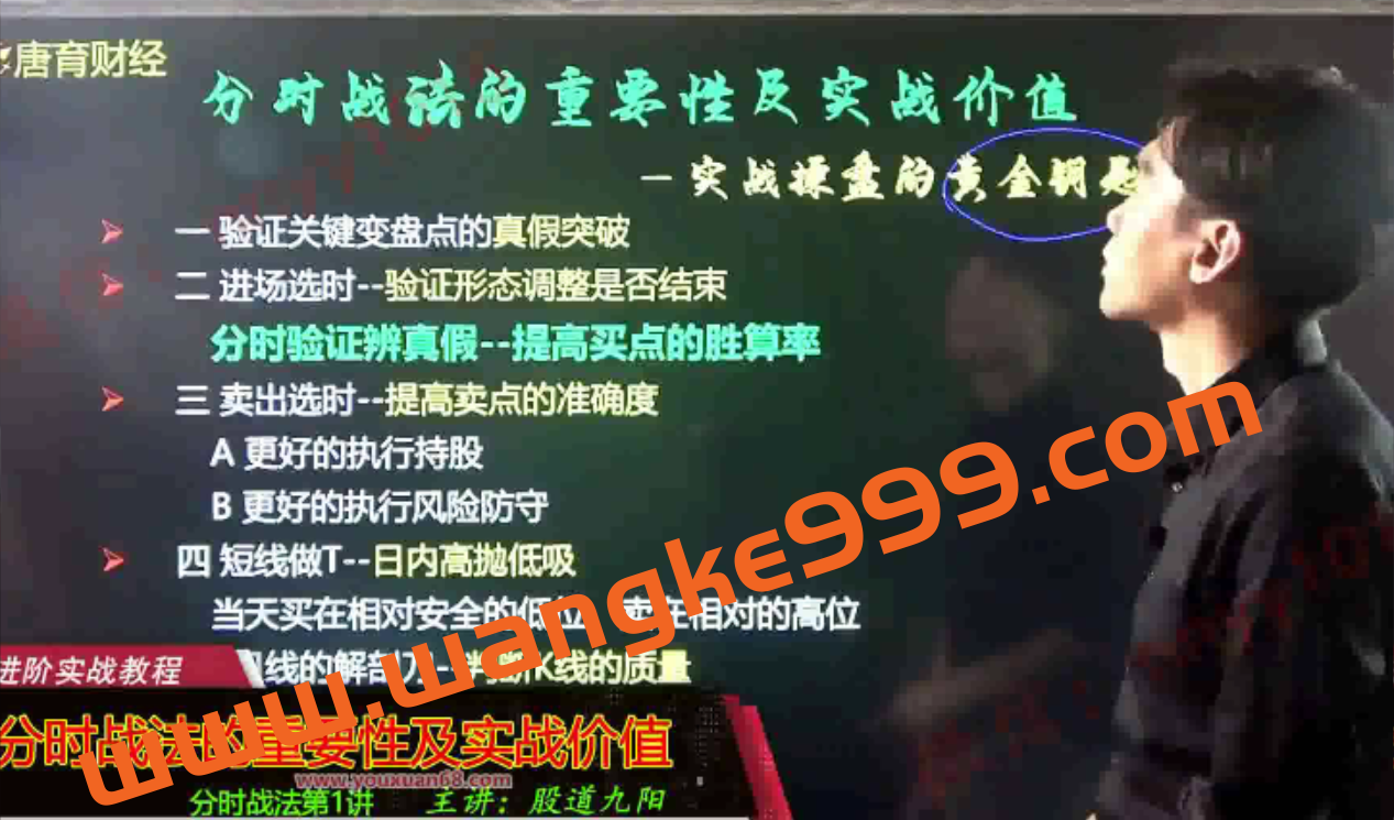 2021年股道九阳财经大讲堂基础系列-分时黄金战法视频课程插图