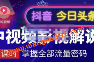 嚴如意《中视频影视解说，掌握流量密码》自媒体运营创收，批量运营账号