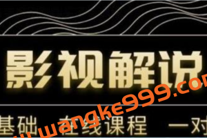 野草追剧《影视解说陪跑训练营》从新手进阶到成熟自媒体达人