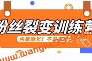 《粉丝裂变训练营》教你怎么样做到快速粉丝裂变
