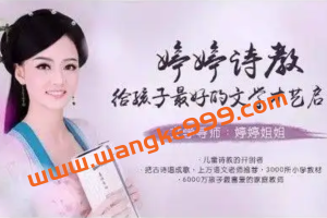婷婷姐姐《婷婷诗教，给孩子最好的文学才艺启蒙》