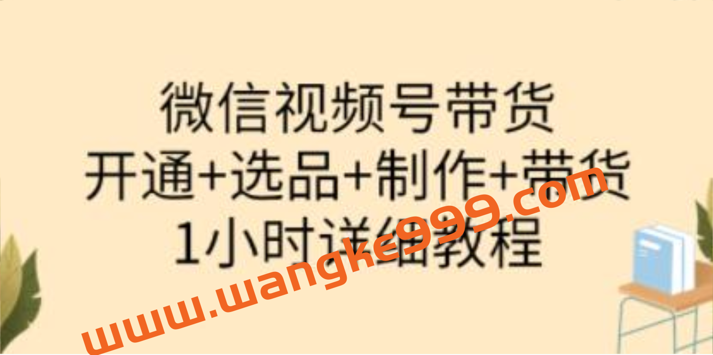 陈奶爸《微信视频号带货》开通+选品+制作+带货插图