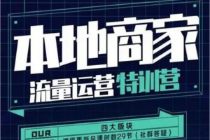 罗老师《本地商家流量运营特训营》