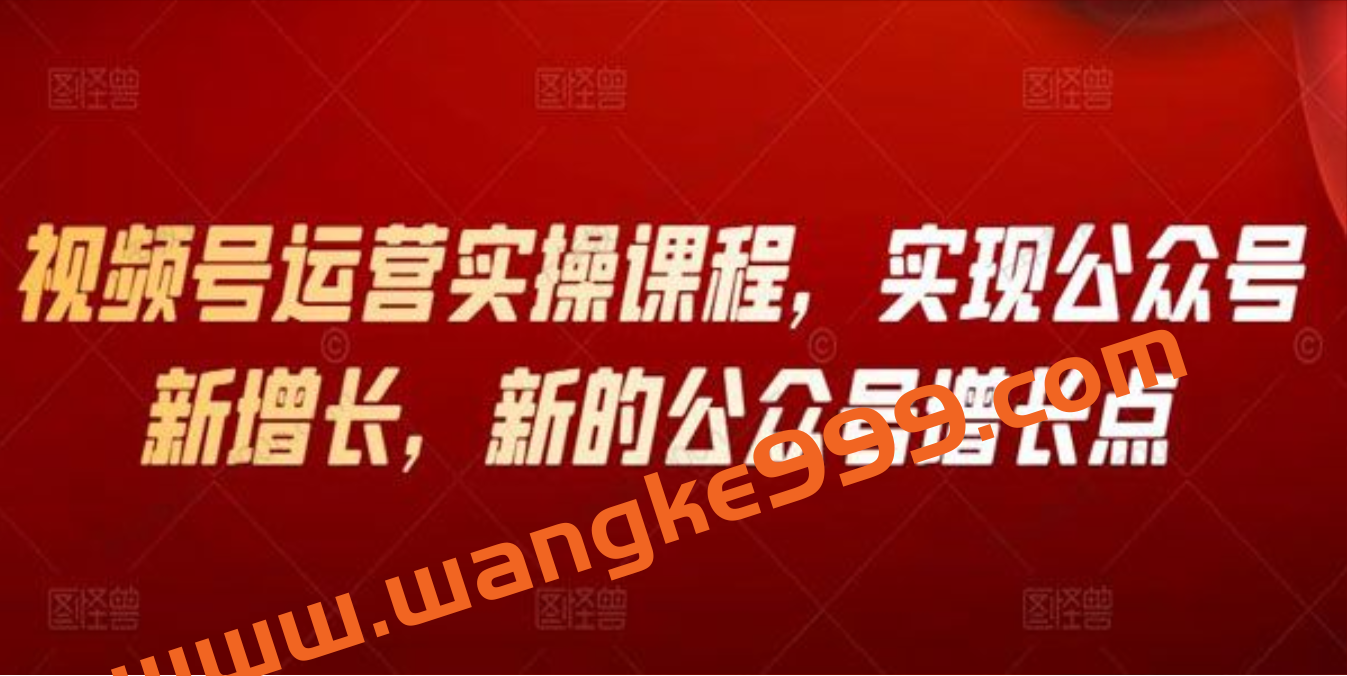 视频号运营实操视频课程 公众号增长新方法插图
