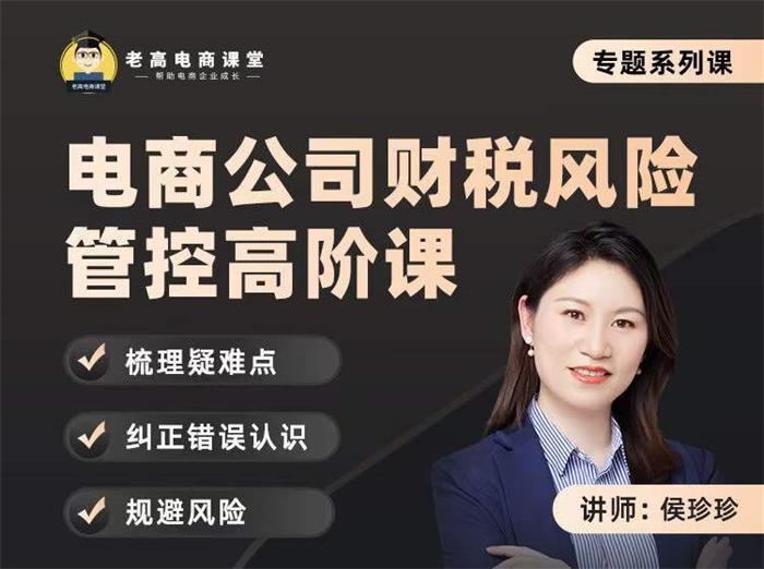 侯珍珍《电商公司财税风险管控高阶课》插图