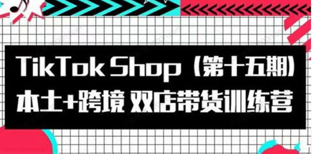 TikTok Shop本土+跨境双店带货训练营（第15期）插图
