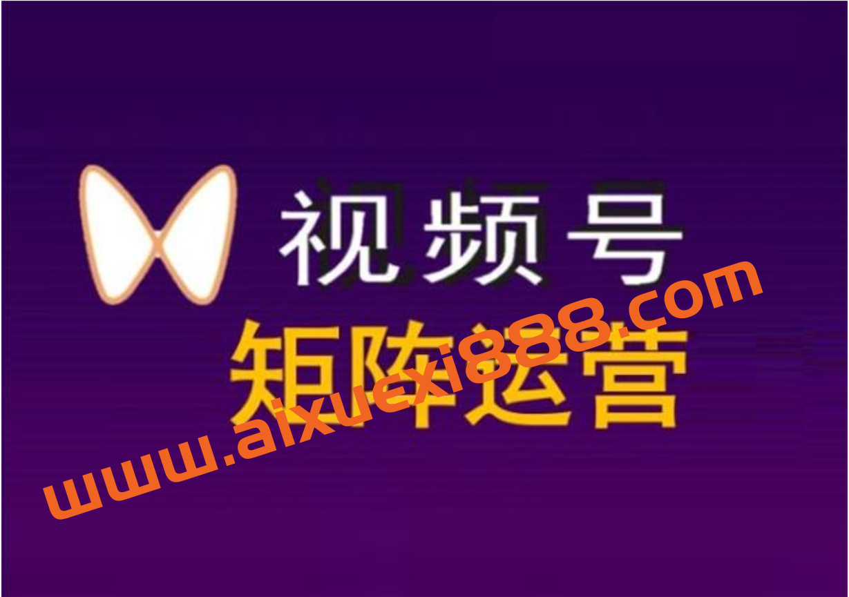 小卒《视频号短视频矩阵》插图