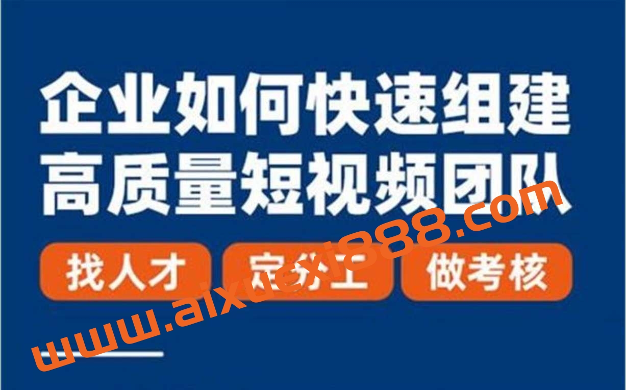 许茹冰《企业如何组建高质量视频团队》插图
