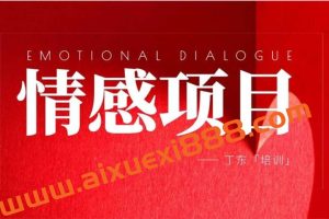 丁东《抖音短视频情感项目培训》