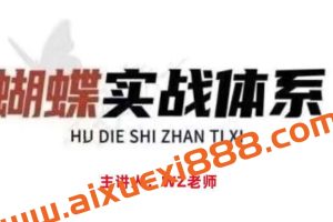 【无为教育】蝴蝶实战体系（王志大师兄）