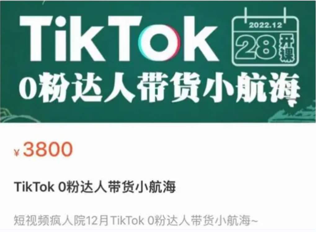 李社长《TikTok 0粉达人带货小航海》插图