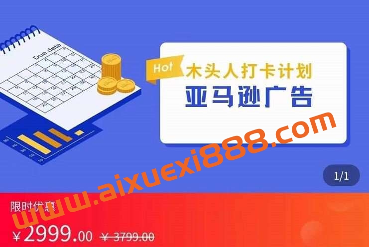 【众筹】亚马逊木头人广告课，完整的亚马逊广告认知和实际可执行的广告打法插图