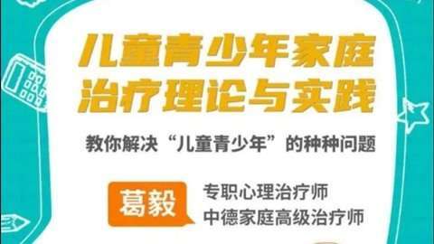 葛毅家庭治疗下的儿童青少年，教你解决“儿童青少年”的种种问题插图
