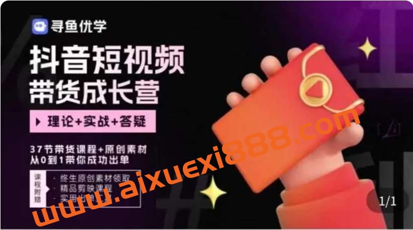 寻鱼优学《抖音短视频带货成长营》插图