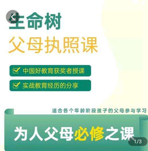 生命树父母执照课-张嘉添父母教育插图