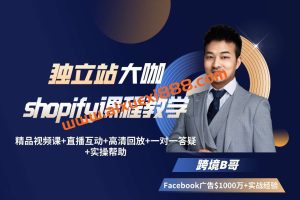 跨境B哥【独立站运营+Facebook广告投放课】