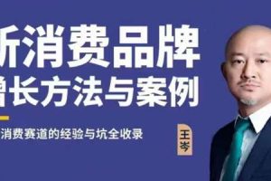 【众筹】王岑：新消费品牌增长方法与案例（爆款视频课）3.0版本