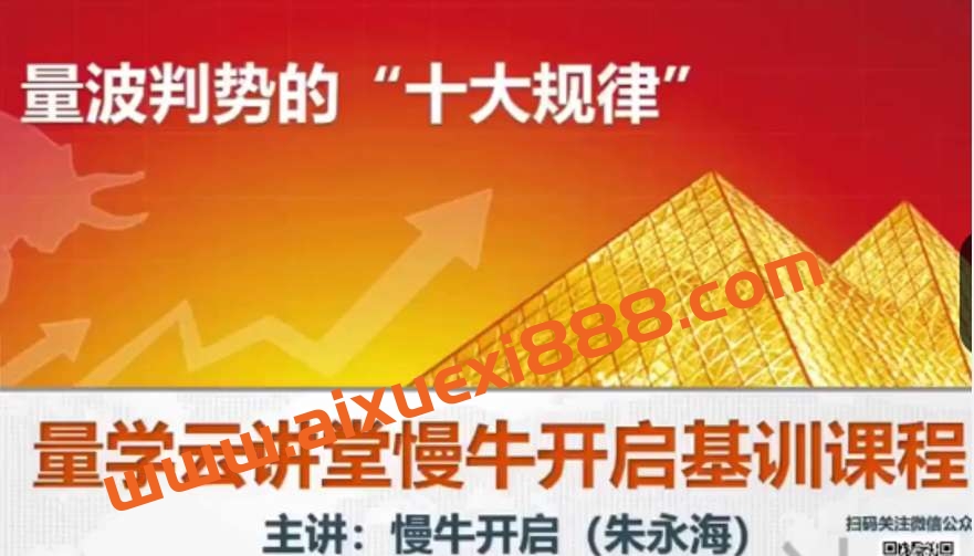 量学云讲堂朱永海慢牛开启集训课程段位课第六段插图