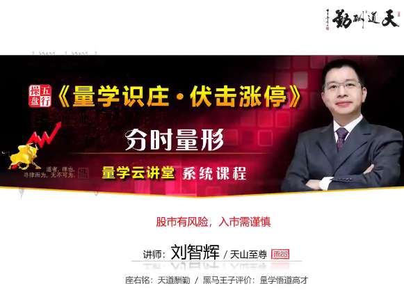 量学云讲堂刘智辉《量学识庄·伏击涨停》42期插图