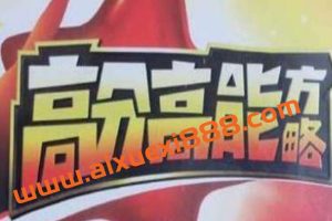 董进宇-高分高能方略