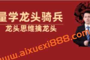 【量学云讲堂】单晓禹2023 龙头骑兵第8期视频课程正课系统课+收评