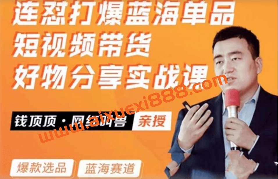 网红叫兽·连怼打爆蓝海单品，短视频带货好物分享实战课插图