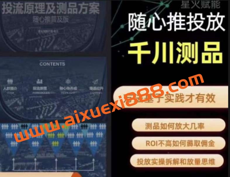 爱做号的老王·随心推+千川投流，投放实操拆解和放量思维，投流原理、千川测品插图