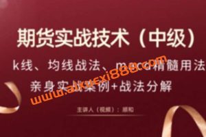 顺和博士-期货实战精华技术（进阶级）