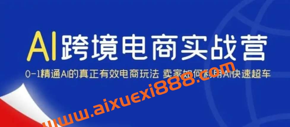 AI·跨境电商实操营：0-1精通Al的真正有效电商玩法 卖家如何利用Al快速超车插图