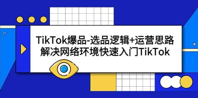 TikTok爆款-选品逻辑性 经营思路：处理网络空间快速入门TikTok插图