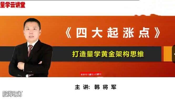 量学云讲堂韩将军打造量学黄金架构思维第3期插图 量学云讲堂韩将军打造量学黄金架构思维第3期插图