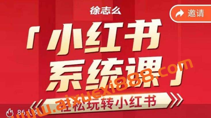 徐志么小红书运营课，轻松玩转小红书插图