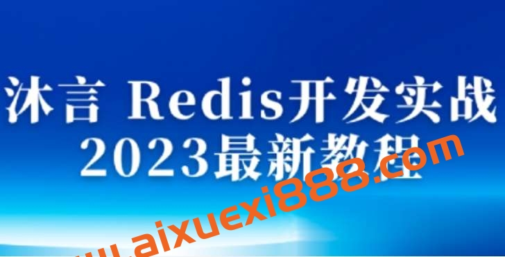 沐言 Redis开发实战 2023最新教程插图