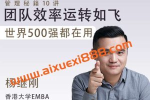 管理秘籍10讲 团队效率运转如飞，世界500强都在用的转型必修课