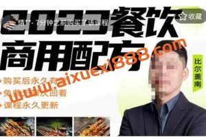 比尔盖南餐饮创业指南，176种配方美食，2023餐饮商用配方